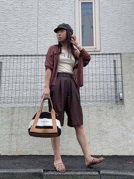 「NINE（ナイン）のアイテム」を使った、om! :)さん（レディース・171cm）の夏コーディネート