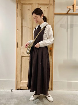 「chambre de charme（シャンブルドゥシャーム）のアイテム（スニーカー）」を使った、Malle chambre de charmeさん（レディース・162cm）の秋コーディネート