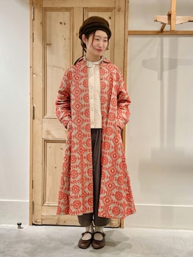 「chambre de charme（シャンブルドゥシャーム）のアイテム（ワンピース）」を使った、Malle chambre de charmeさん（レディース・162cm）の秋コーディネート