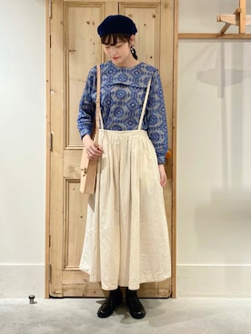 「chambre de charme（シャンブルドゥシャーム）のアイテム（トップス）」を使った、Malle chambre de charmeさん（レディース・167cm）の秋コーディネート