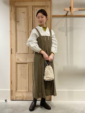 「chambre de charme（シャンブルドゥシャーム）のアイテム（トップス）」を使った、Malle chambre de charmeさん（レディース・162cm）の冬コーディネート