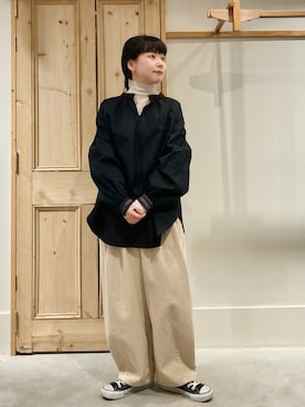 「chambre de charme（シャンブルドゥシャーム）のアイテム（トップス）」を使った、Malle chambre de charmeさん（レディース・152cm）の冬コーディネート