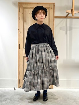 「Malle（マル）のアイテム」を使った、Malle chambre de charmeさん（レディース・160cm）の秋コーディネート