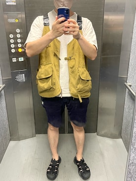 「Tieasy（ティージー）のアイテム」を使った、aryonkaさん（メンズ・178cm）の冬コーディネート