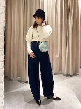 「FREE'S MART（フリーズマート）のアイテム（パンツ）」を使った、MEIさん（レディース・163cm）の秋コーディネート