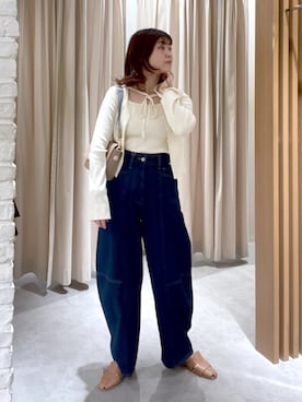 「FREE'S MART（フリーズマート）のアイテム（スリッポン）」を使った、MEIさん（レディース・163cm）の春コーディネート