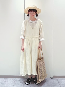 Samansa Mos2（サマンサ モスモス）の「【Water less Linen
