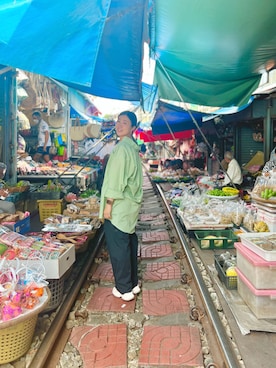 「ＣＡＭＥＬ（キャメル）のアイテム」を使った、ちいさん（レディース・160cm）の夏コーディネート