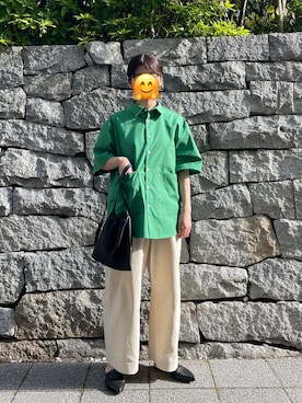 「DIGAWEL（ディガウェル）のアイテム」を使った、ブラックハヤテ号さん（レディース・157cm）の夏コーディネート