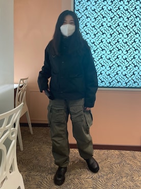 ブラックハヤテ号さん（レディース・157cm）の冬コーディネート