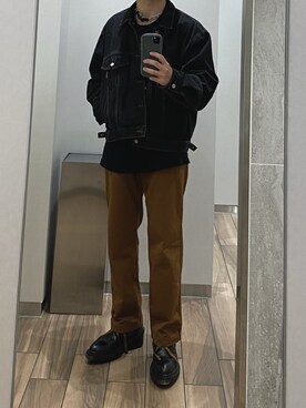 「Wrangler」｜「アイテム（アクセサリー）」を使った、Hiさん（メンズ・170cm）の春コーディネート