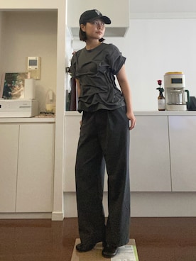 「PERVERZE（パーバーズ）のアイテム」を使った、ソラさん（レディース・155cm）の春コーディネート
