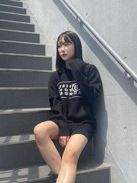 「MM6 Maison Margiela（ｴﾑｴﾑｼｯｸｽ ﾒｿﾞﾝ ﾏﾙｼﾞｪﾗ）のアイテム」を使った、みゃさん（レディース・157cm）の夏コーディネート