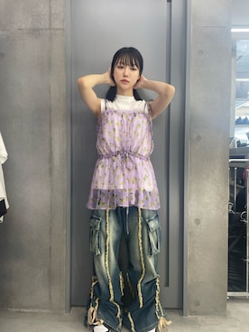 「MSGM（エムエスジーエム）のアイテム」を使った、みゃさん（レディース・157cm）の夏コーディネート