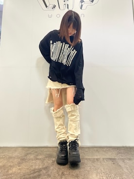 「厚底スニーカー」｜みゃさん（レディース・157cm）の春コーディネート