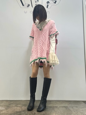 「Candy Stripper（キャンディストリッパー）のアイテム」を使った、みゃさん（レディース・157cm）の秋コーディネート