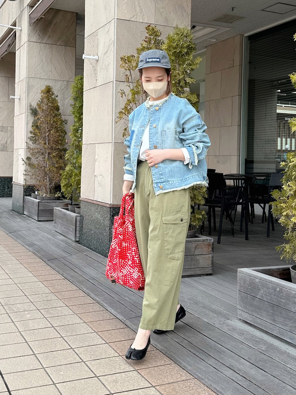 今期新品⭐︎ピュアルセシン⭐︎ノーカラーミリタリーブルゾン 新品未使用 PUAL CE CIN ノーカラーミリタリーブルゾン