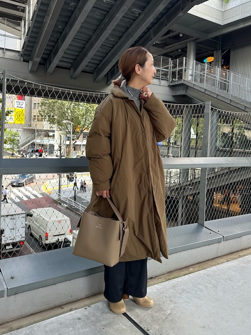 PUAL CE CIN フェイクダウンステンカラーコート PUAL CE CIN（ピュアルセシン）の「フェイクダウンステンカラーコート