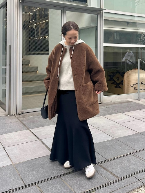 セール】リサイクルボアノーカラーコート（ノーカラーコート）｜PUAL