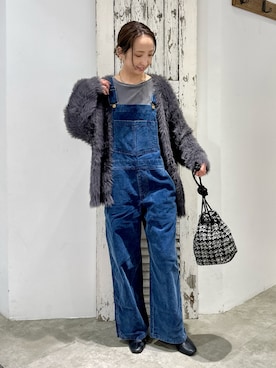 「アイテム（オールインワン・サロペット）」を使った、seinoooさん（レディース・160cm）の秋コーディネート