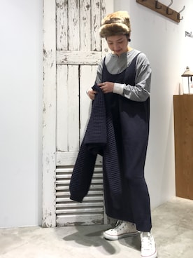 「PUAL CE CIN（ピュアルセシン）のアイテム（アンサンブル）」を使った、seinoooさん（レディース・160cm）の冬コーディネート