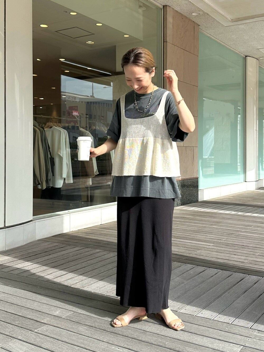 PUAL CE CIN（ピュアルセシン）の「ニットフレアビスチェ
