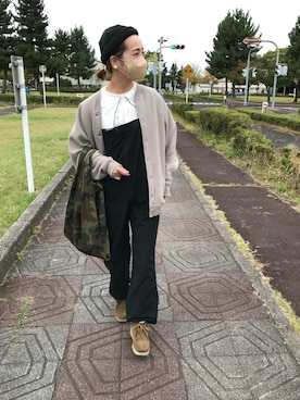 「PUAL CE CIN（ピュアルセシン）のアイテム（ブルゾン）」を使った、seinoooさん（レディース・160cm）の秋コーディネート