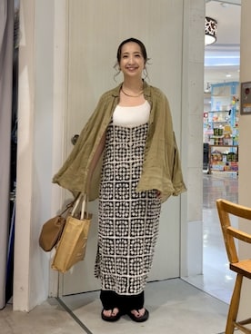 「アイテム（タンクトップ）」を使った、seinoooさん（レディース・160cm）の夏コーディネート