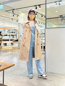 「PUAL CE CIN（ピュアルセシン）のアイテム（その他アウター）」を使った、seinoooさん（レディース・160cm）の春コーディネート