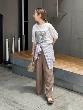 「Whim Gazette（ウィムガゼット）のアイテム」を使った、seinoooさん（レディース・160cm）の春コーディネート