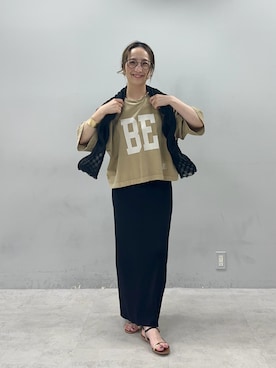 「PUAL CE CIN（ピュアルセシン）のアイテム」を使った、seinoooさん（レディース・160cm）の夏コーディネート