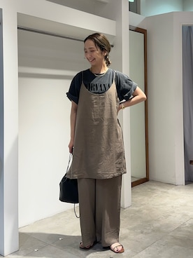 「キャミソール」｜seinoooさん（レディース・160cm）の夏コーディネート