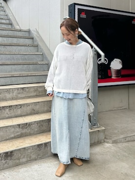 「PUAL CE CIN（ピュアルセシン）のアイテム」を使った、seinoooさん（レディース・160cm）の春コーディネート