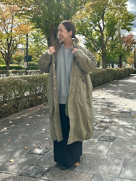 「アイテム（モッズコート）」を使った、seinoooさん（レディース・160cm）の秋コーディネート