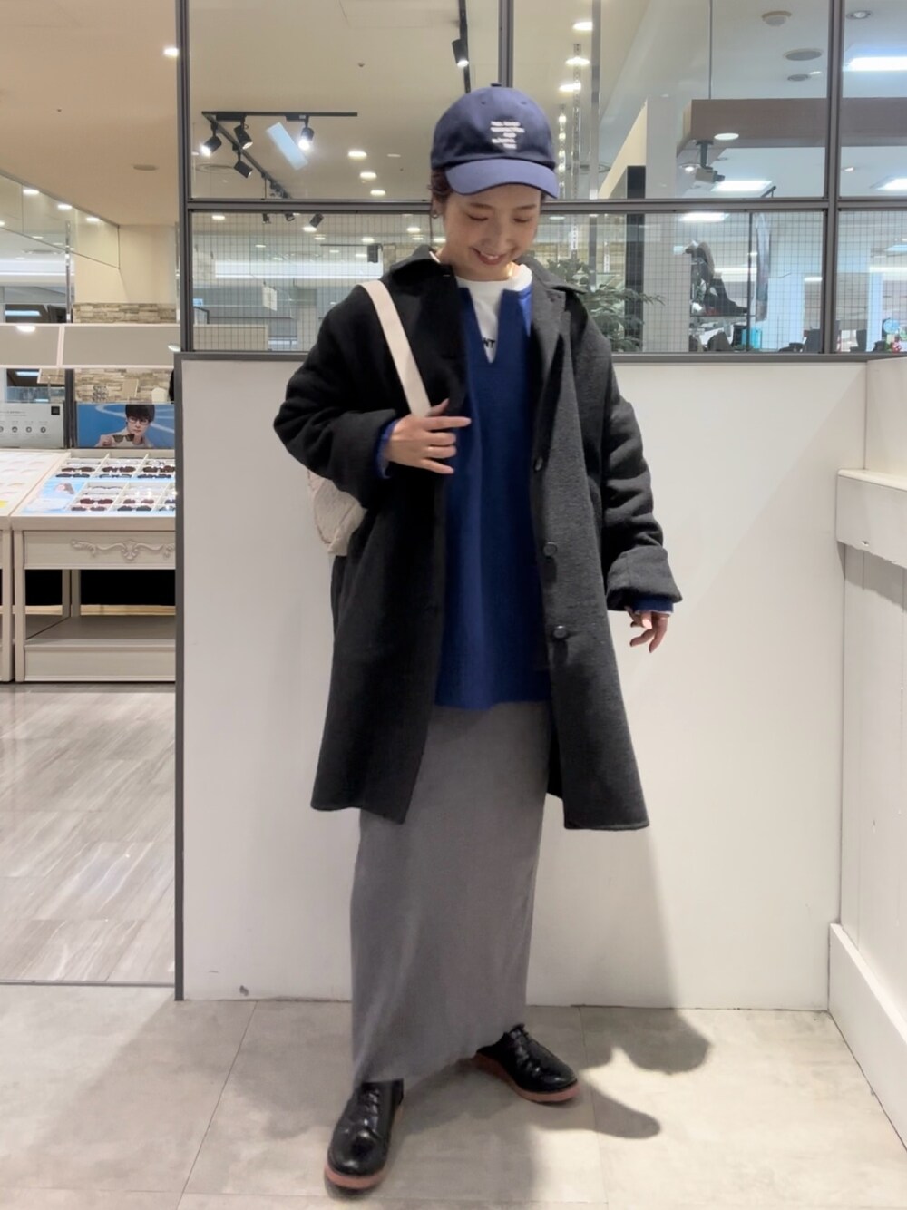 PUAL CE CIN（ピュアルセシン）の「ウール混リバーコート（ステン