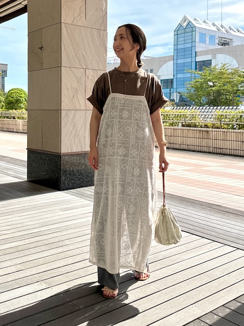 ワンポイント刺繍ヴィンテージライクTシャツ