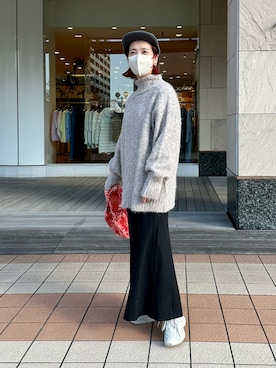 「MARNI（マルニ）のアイテム」を使った、seinoooさん（レディース・160cm）の冬コーディネート