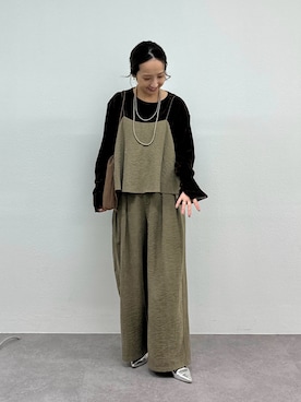 「アイテム（つなぎ/オールインワン）」を使った、seinoooさん（レディース・160cm）の夏コーディネート