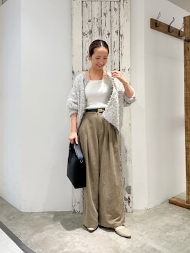 「秋先取りコーデ」｜「アイテム（タンクトップ）」を使った、seinoooさん（レディース・160cm）の秋コーディネート