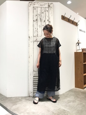 「おとなコーデ」｜「アイテム（ワンピース/ドレス）」を使った、seinoooさん（レディース・160cm）の夏コーディネート