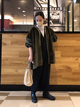 「アイテム（ミリタリージャケット）」を使った、seinoooさん（レディース・160cm）の秋コーディネート