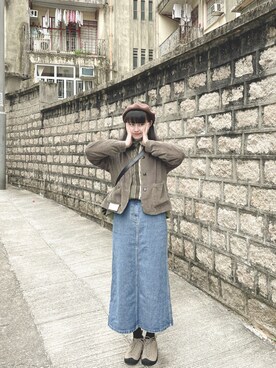 「SENSE（センス）のアイテム（ジャケット/アウター）」を使った、Szeally_さん（レディース・169cm）の冬コーディネート