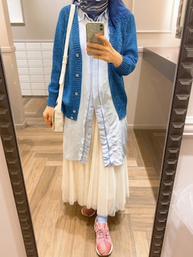 「ブルーグラデーション」｜Fashion junky  さん（レディース・160cm）の秋コーディネート