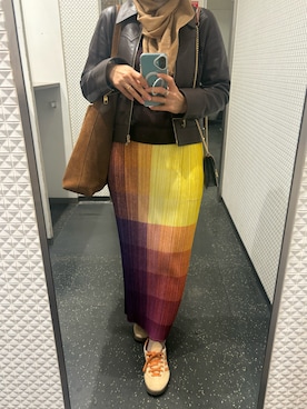 「アイテム（その他アウター、ブラウン系）」を使った、Fashion junky  さん（レディース・160cm）の秋コーディネート