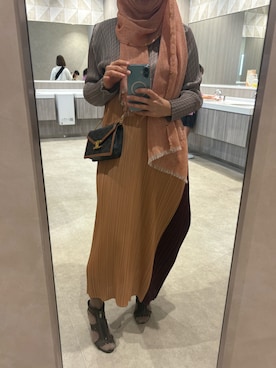 「アイテム（ドレス）」を使った、Fashion junky  さん（レディース・160cm）の秋コーディネート