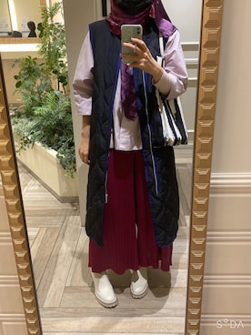「UN3D.（アンスリード）のアイテム（その他アウター）」を使った、Fashion junky  さん（レディース・160cm）の秋コーディネート