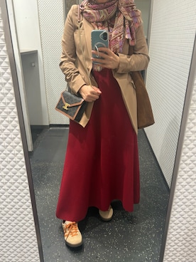 「アイテム（ドレス）」を使った、Fashion junky  さん（レディース・160cm）の秋コーディネート