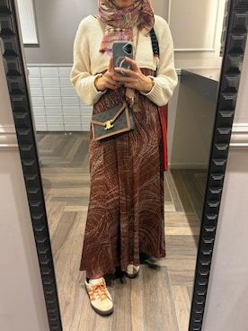 「アイテム（マフラー、その他）」を使った、Fashion junky  さん（レディース・160cm）の秋コーディネート