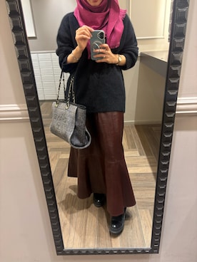 「Ameri（アメリ）のアイテム」を使った、Fashion junky  さん（レディース・160cm）の冬コーディネート