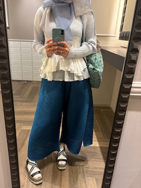 「プリーツパンツ」｜Fashion junky  さん（レディース・160cm）の秋コーディネート